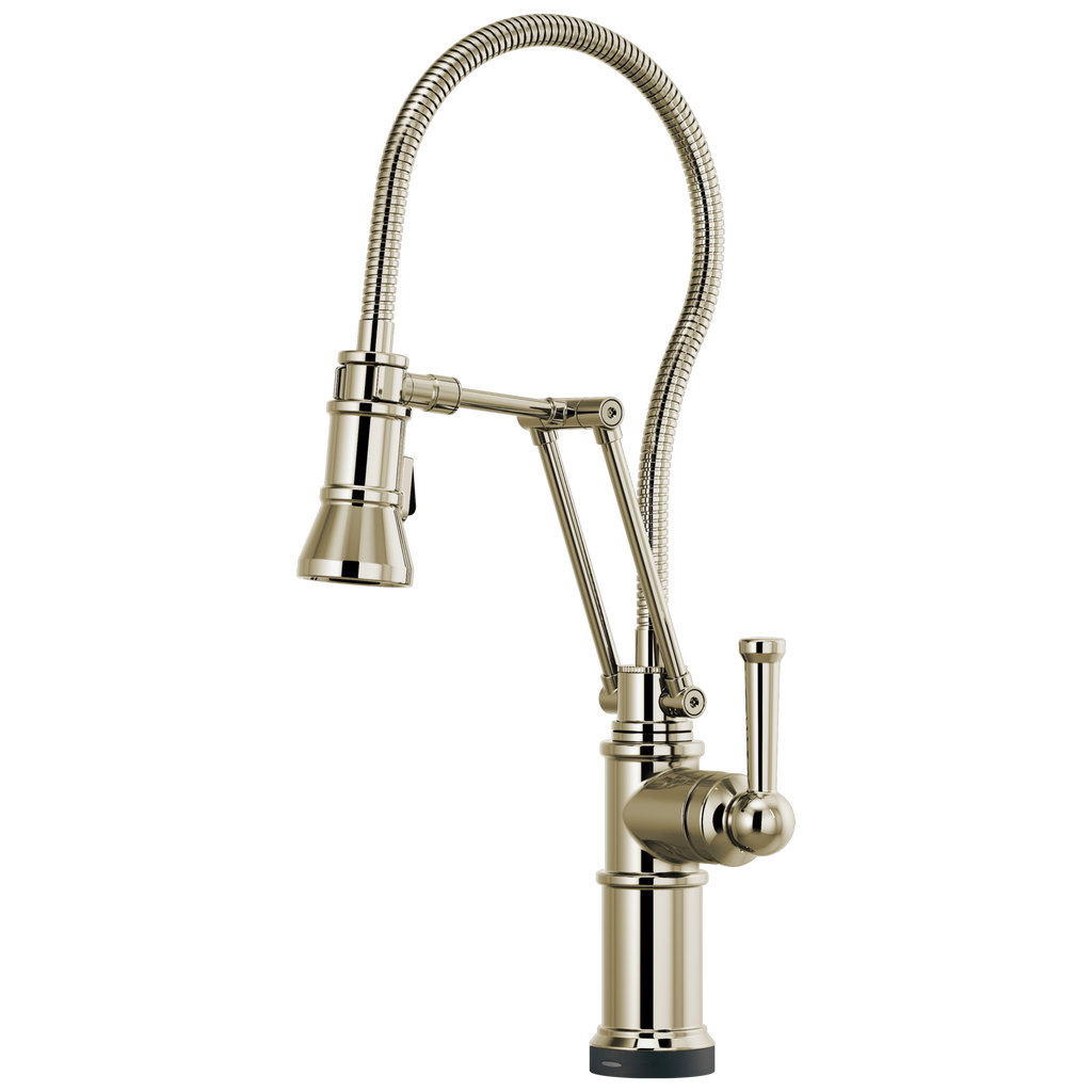 Brizo Artesso Mezcladora Articulante SmartTouch® con Manguera Integrada — Níquel Pulido