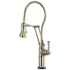 Brizo Artesso Mezcladora Articulante SmartTouch® con Manguera Integrada — Níquel Pulido