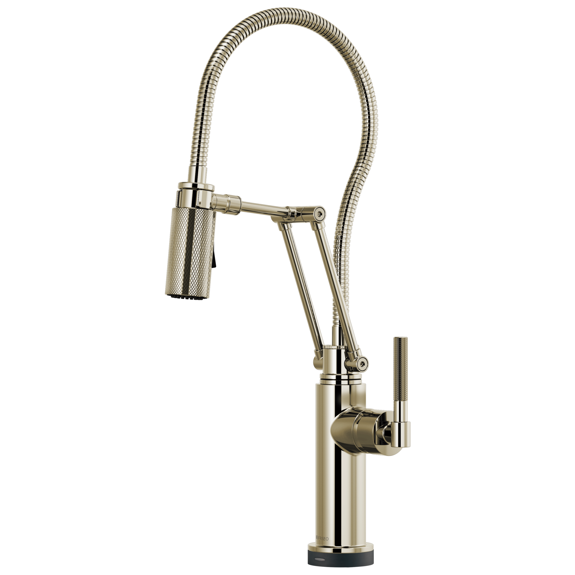 Brizo Litze Mezcladora Articulante SmartTouch® con Manguera Integrada (64143LF) — Níquel Pulido