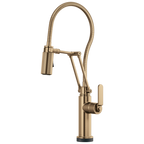 Brizo Litze Mezcladora Articulante SmartTouch® con Manguera Integrada (64144LF) — Oro Luxe