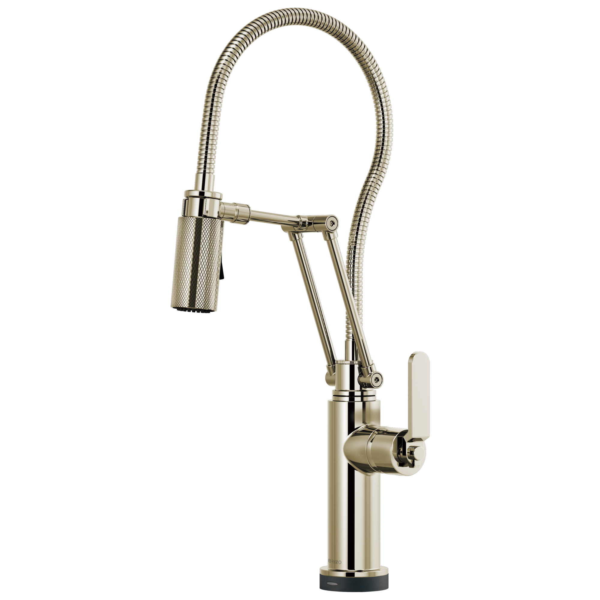 Brizo Litze Mezcladora Articulante SmartTouch® con Manguera Integrada (64144LF) — Níquel Pulido