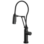 Brizo Odin Mezcladora Articulante SmartTouch® — Negro Mate — Perilla Metálica