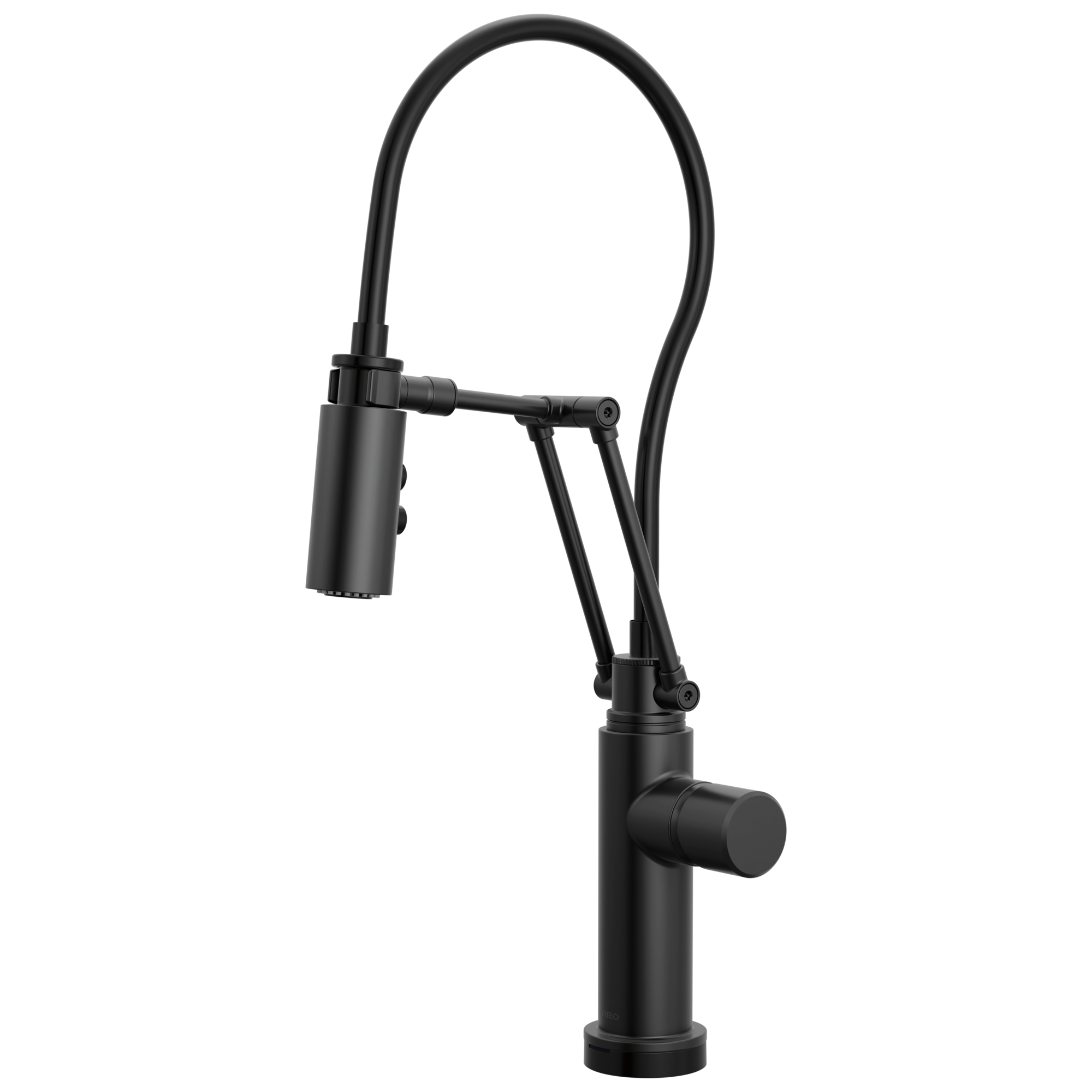 Brizo Odin Mezcladora Articulante SmartTouch® — Negro Mate — Perilla Metálica
