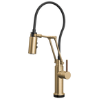 Brizo Odin Mezcladora Articulante SmartTouch® — Oro Luxe — Manija de Madera