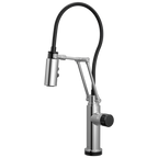 Brizo Odin Mezcladora Articulante SmartTouch® — Cromo — Perilla con Cristal Negro
