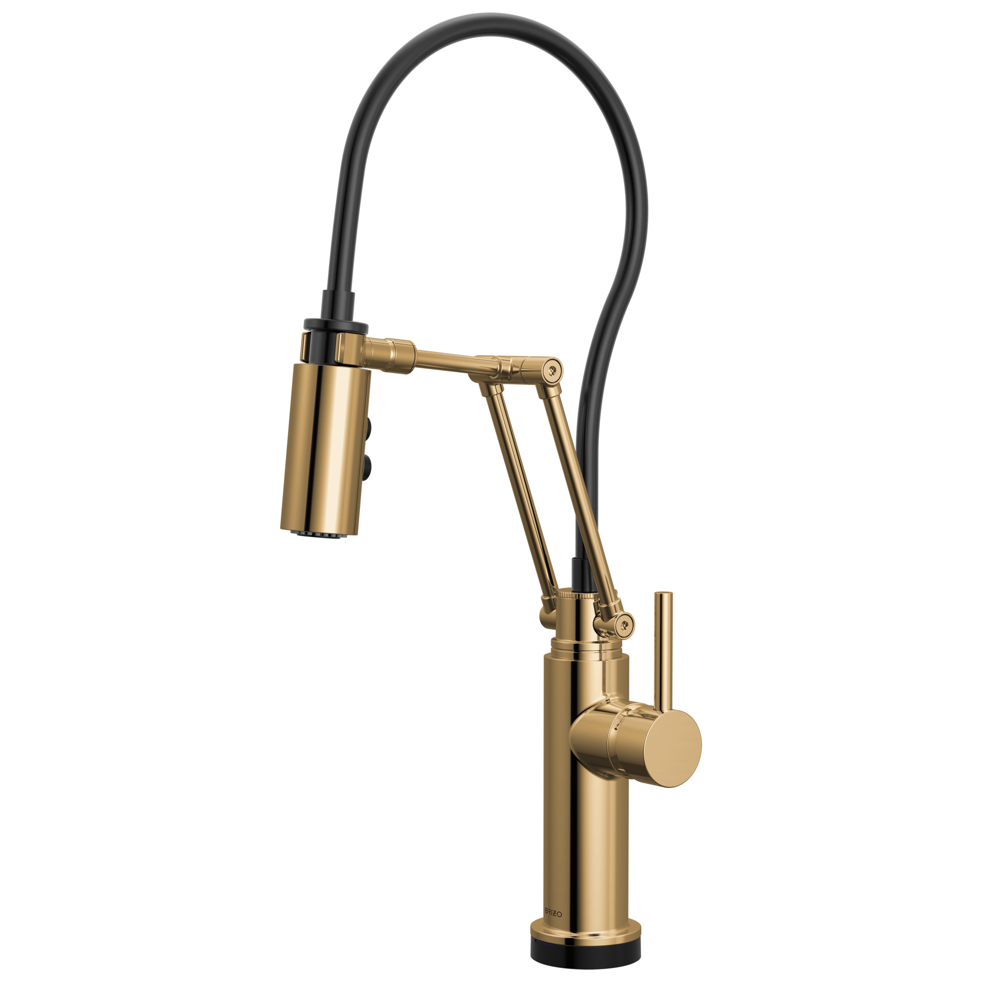 Brizo Odin Mezcladora Articulante SmartTouch® — Oro Pulido — Manija Metálica