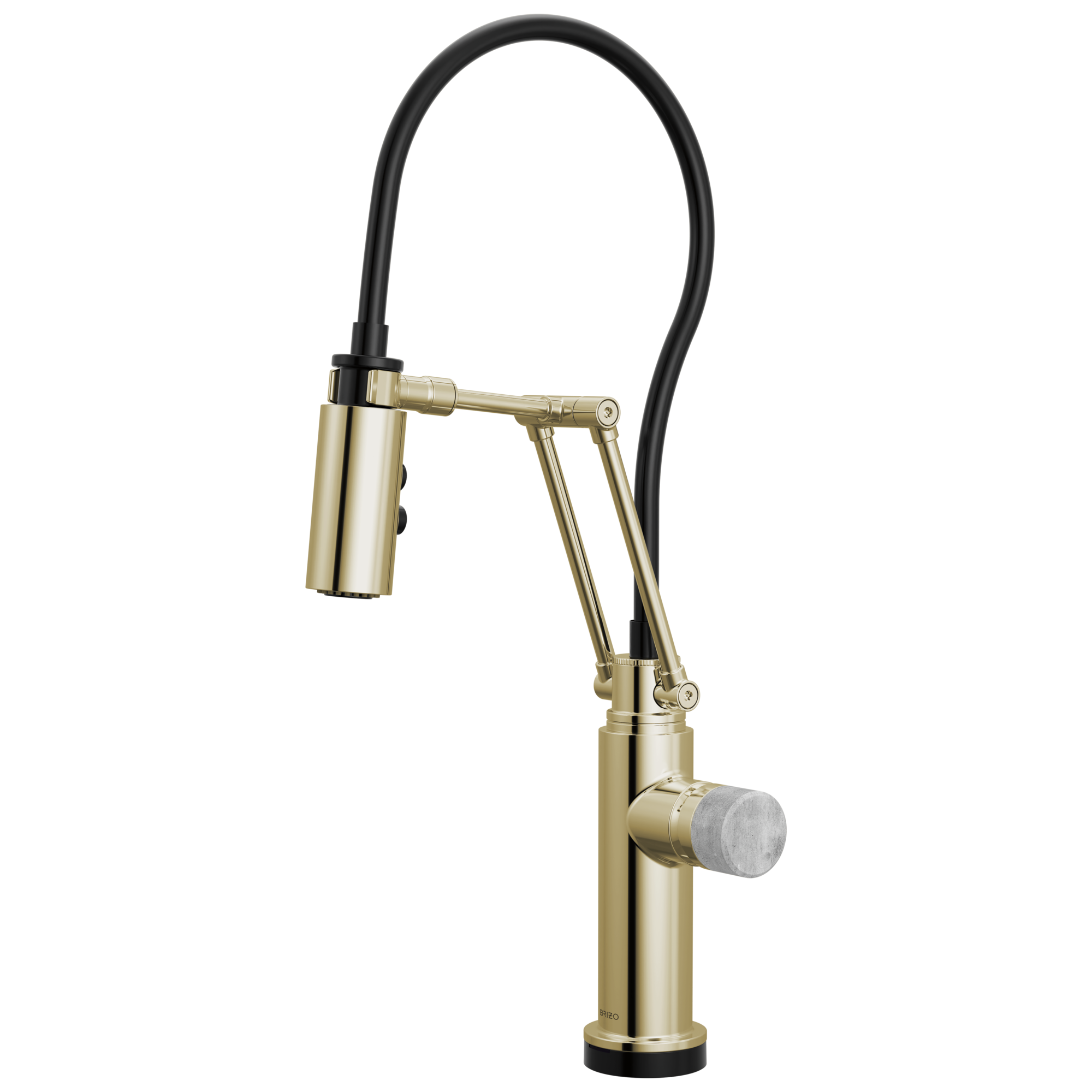 Brizo Odin Mezcladora Articulante SmartTouch® — Níquel Pulido — Perilla de Concreto