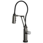 Brizo Odin Mezcladora Articulante SmartTouch® — Acero Luxe — Perilla de Concreto
