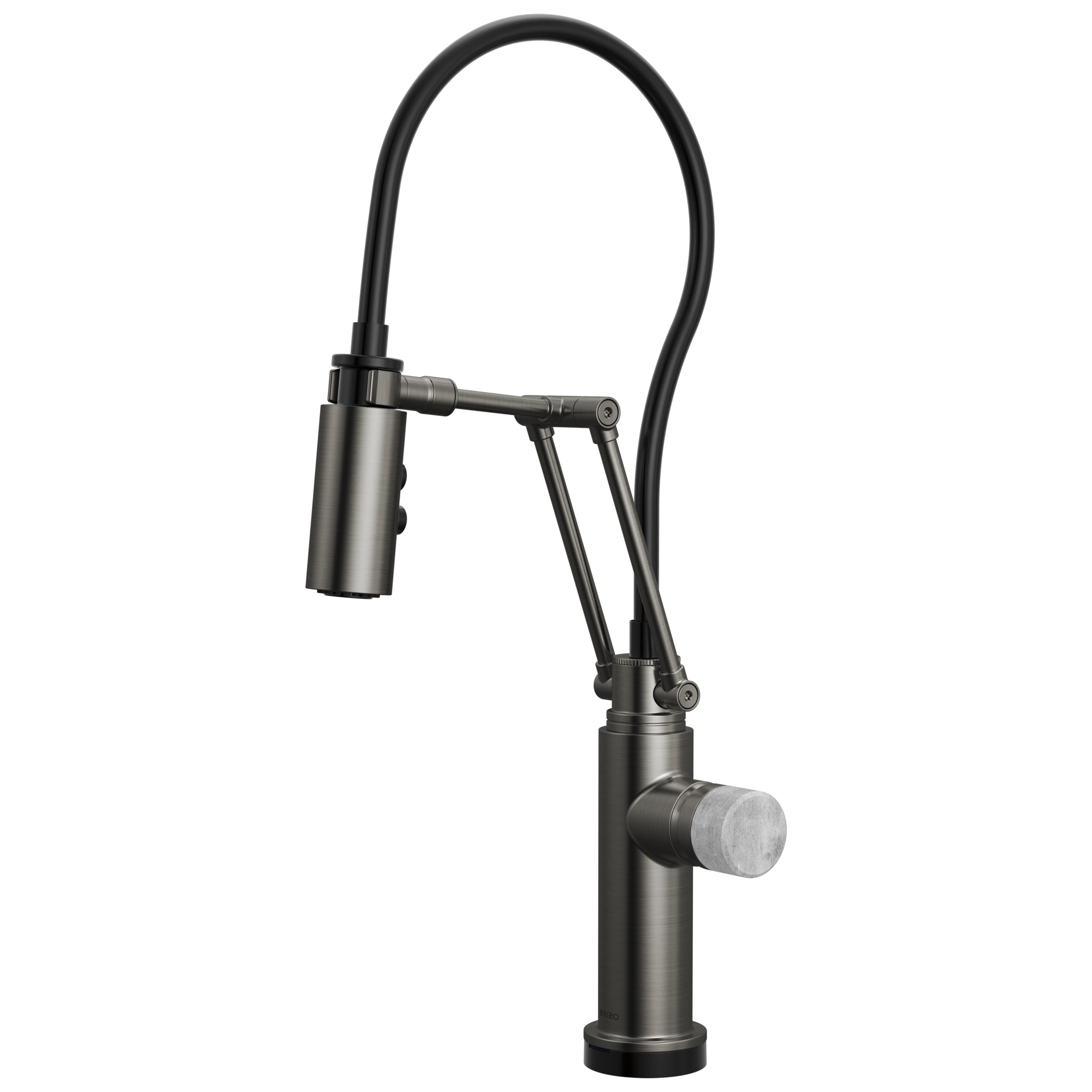 Brizo Odin Mezcladora Articulante SmartTouch® — Acero Luxe — Perilla de Concreto