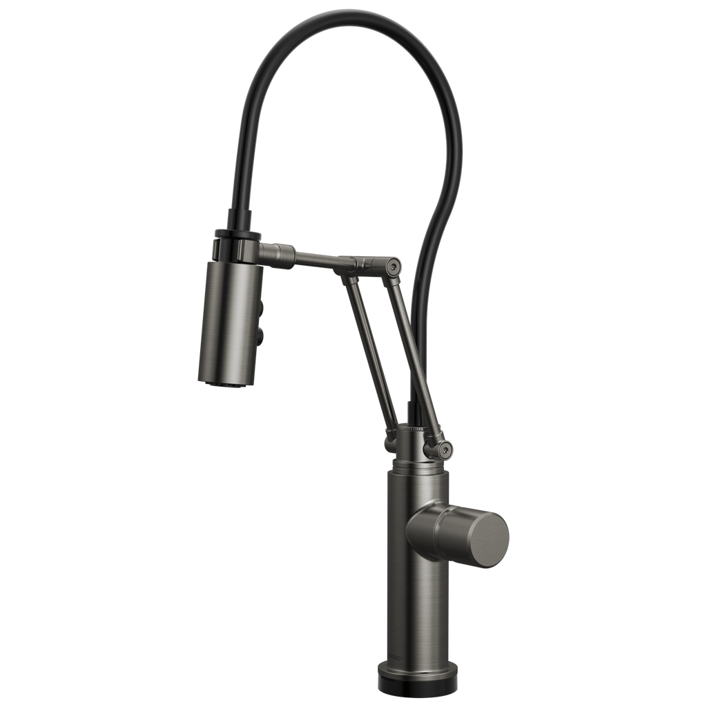 Brizo Odin Mezcladora Articulante SmartTouch® — Acero Luxe — Perilla Metálica