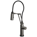 Brizo Odin Mezcladora Articulante SmartTouch® — Acero Luxe — Perilla Metálica