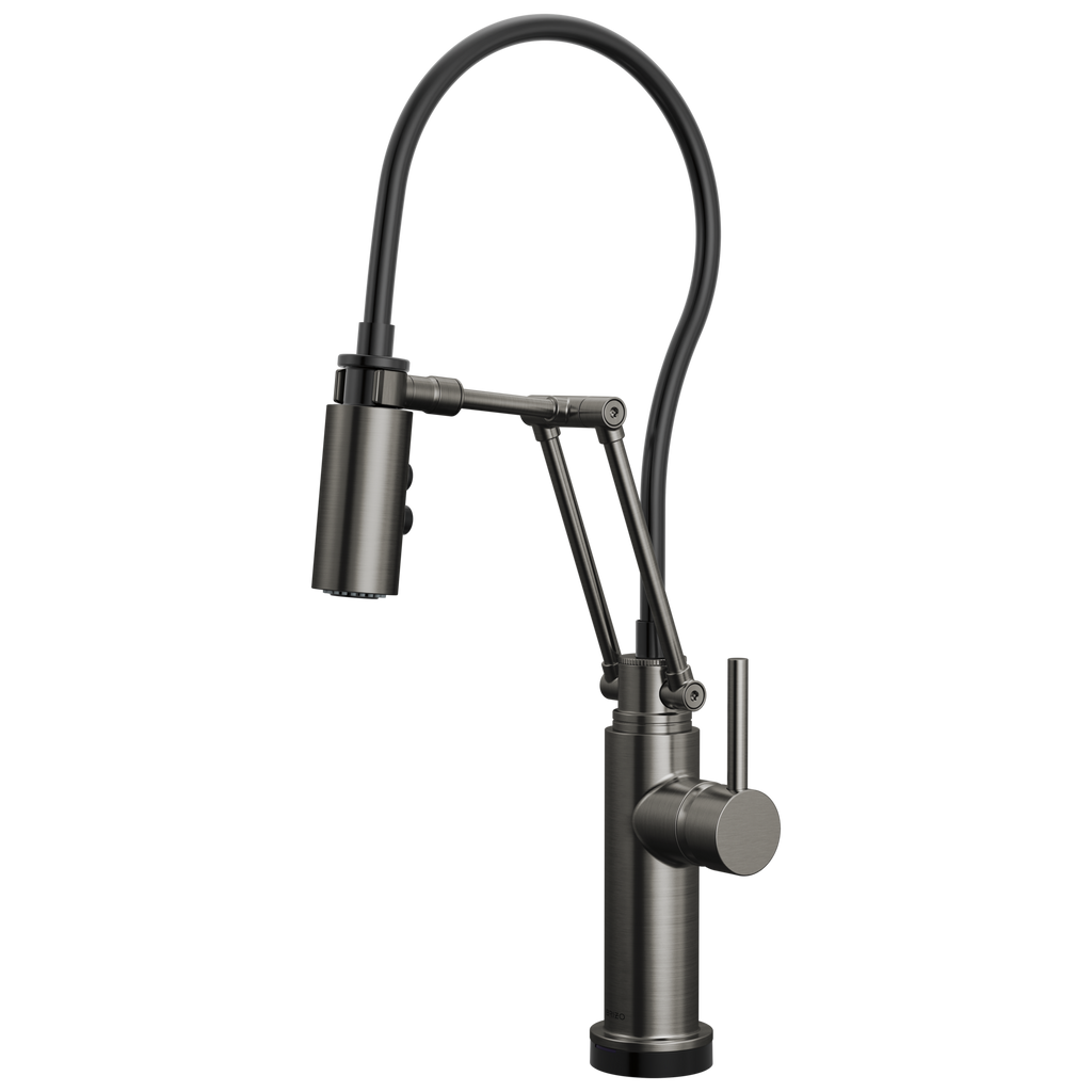 Brizo Odin Mezcladora Articulante SmartTouch® — Acero Luxe — Manija Metálica