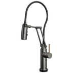 Brizo Odin Mezcladora Articulante SmartTouch® — Acero Luxe — Manija de Madera