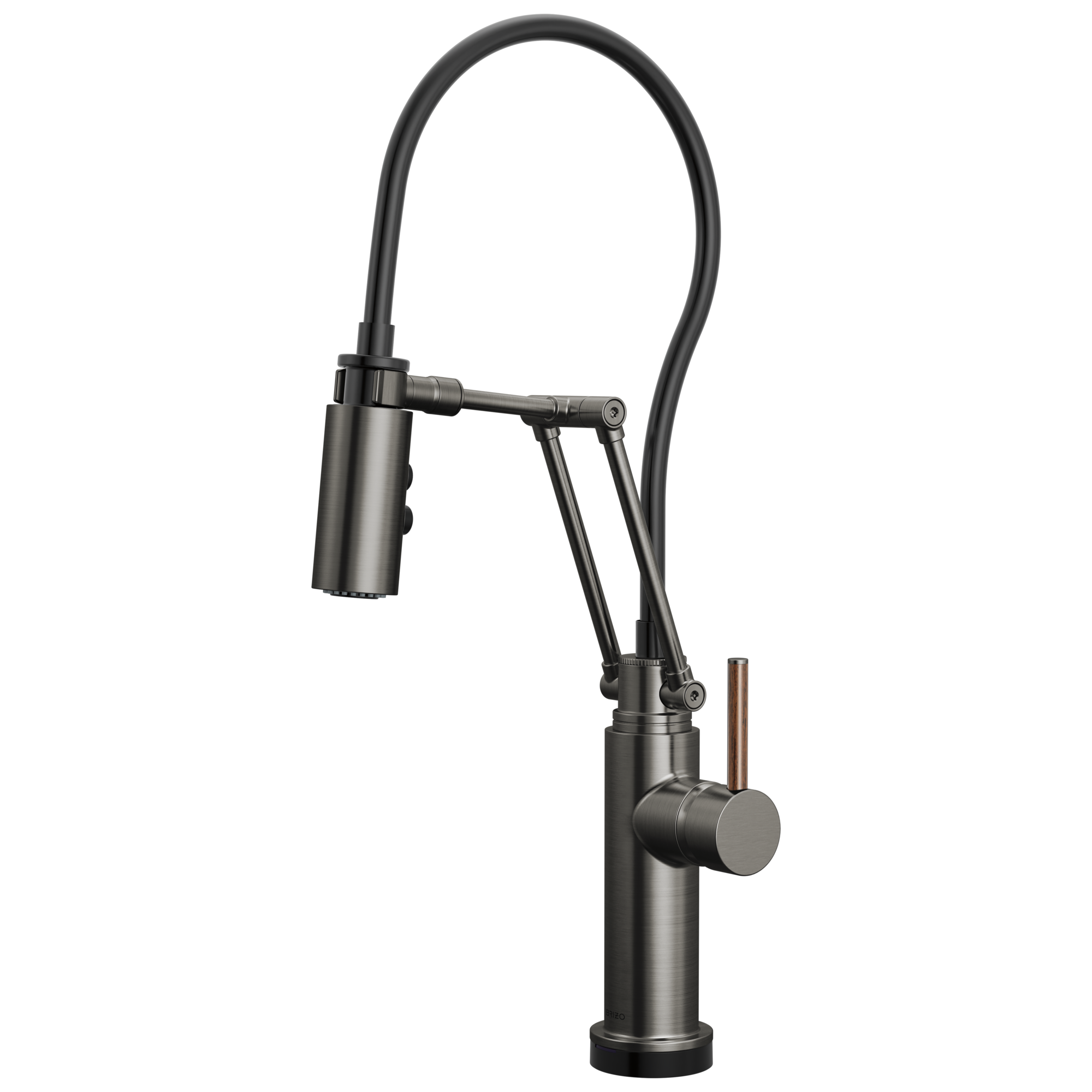 Brizo Odin Mezcladora Articulante SmartTouch® — Acero Luxe — Manija de Madera