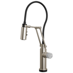 Brizo Odin Mezcladora Articulante SmartTouch® — Acero Inoxidable — Perilla de Concreto