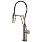 Brizo Odin Mezcladora Articulante SmartTouch® — Acero Inoxidable — Perilla Metálica