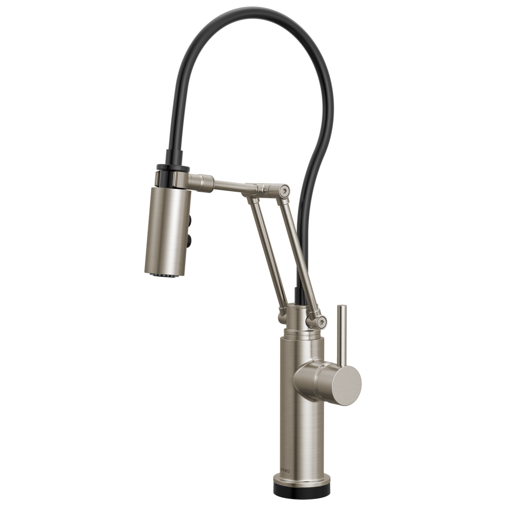 Brizo Odin Mezcladora Articulante SmartTouch® — Acero Inoxidable — Manija Metálica