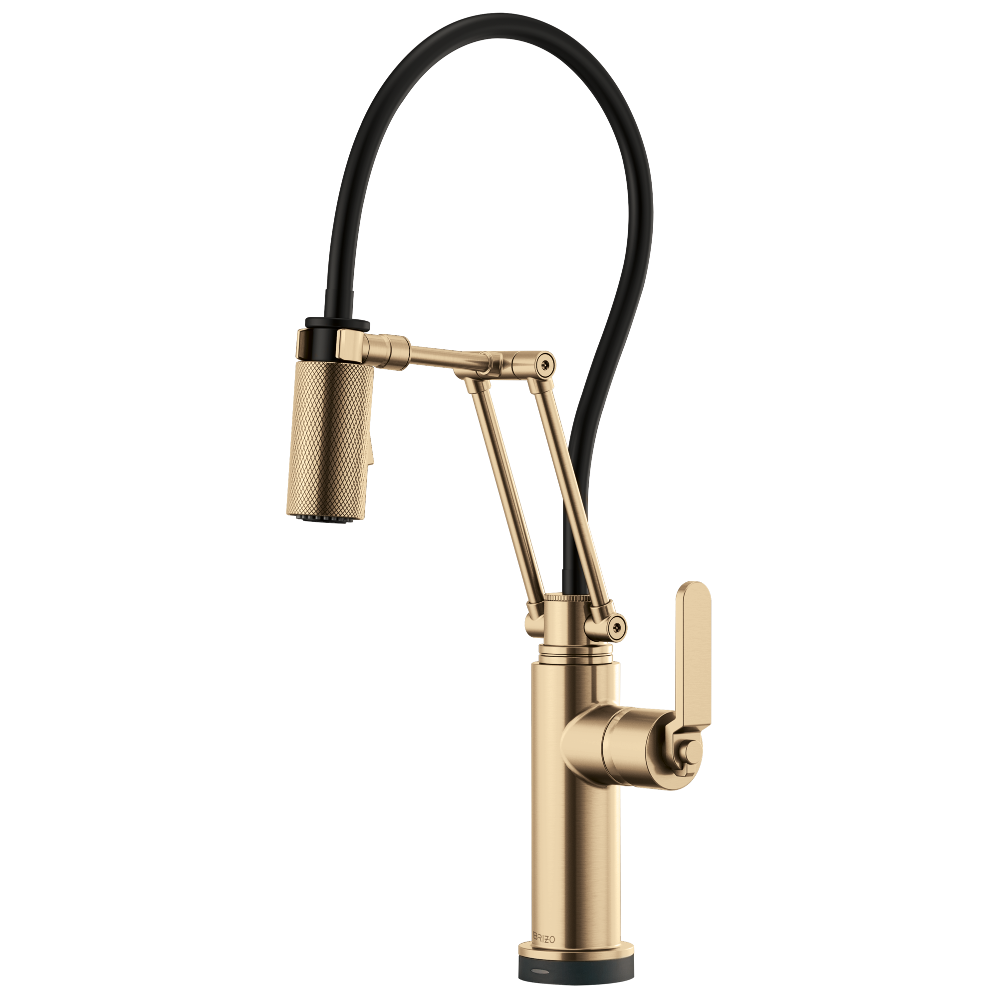 Brizo Litze Mezcladora Articulante SmartTouch® — Manija Industrial — Oro Luxe