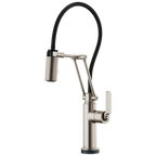 Brizo Litze Mezcladora Articulante SmartTouch® — Manija Industrial — Acero Inoxidable