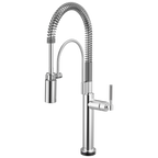 Brizo Litze Mezcladora Semi-Profesional SmartTouch® — Manija Knurled — Cromo