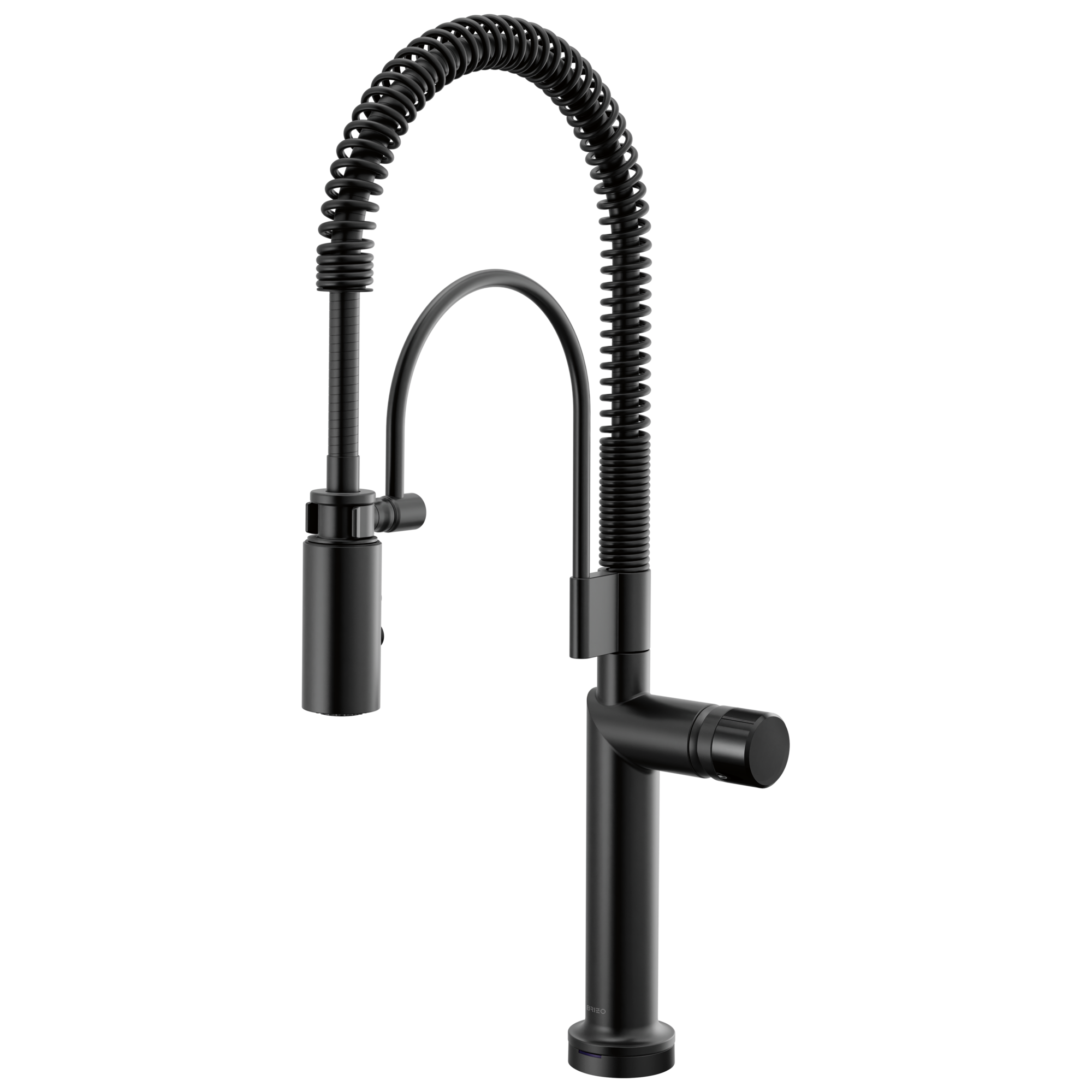 Brizo Odin Mezcladora Semi-Profesional SmartTouch® — Negro Mate — Perilla con Cristal Negro