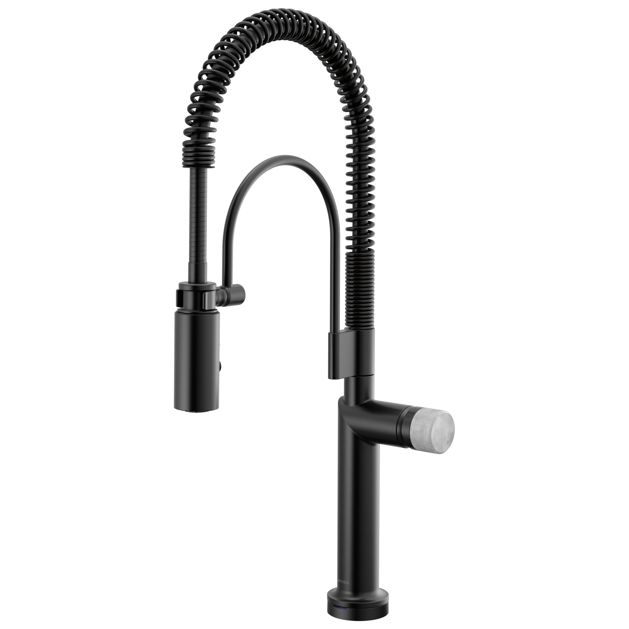 Brizo Odin Mezcladora Semi-Profesional SmartTouch® — Negro Mate — Perilla de Concreto