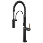 Brizo Odin Mezcladora Semi-Profesional SmartTouch® — Negro Mate — Manija de Madera