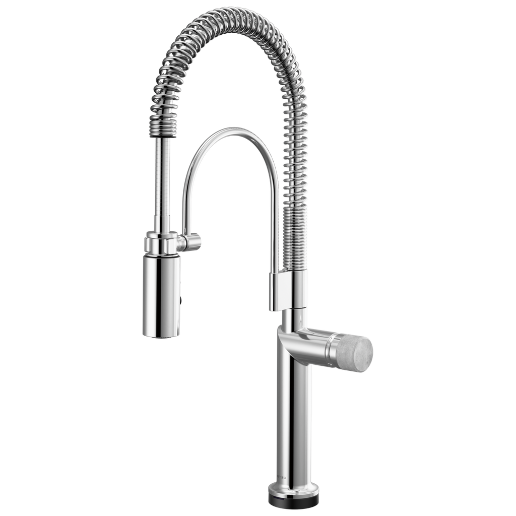 Brizo Odin Mezcladora Semi-Profesional SmartTouch® — Cromo — Perilla de Concreto