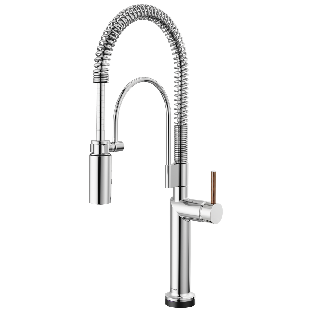Brizo Odin Mezcladora Semi-Profesional SmartTouch® — Cromo — Manija de Madera