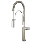 Brizo Odin Mezcladora Semi-Profesional SmartTouch® — Acero Inoxidable — Perilla de Concreto