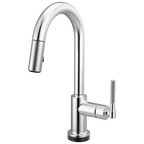 Brizo Litze Mezcladora Prep Extraíble SmartTouch® — Surtidor en Arco, Manija Knurled — Cromo