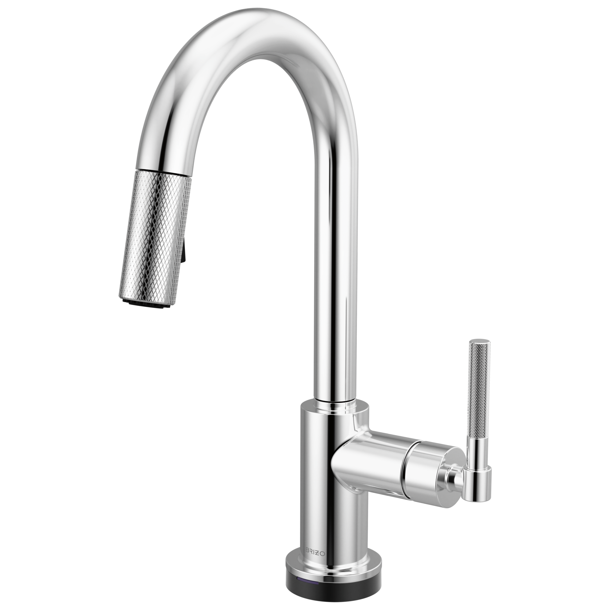 Brizo Litze Mezcladora Prep Extraíble SmartTouch® — Surtidor en Arco, Manija Knurled — Cromo