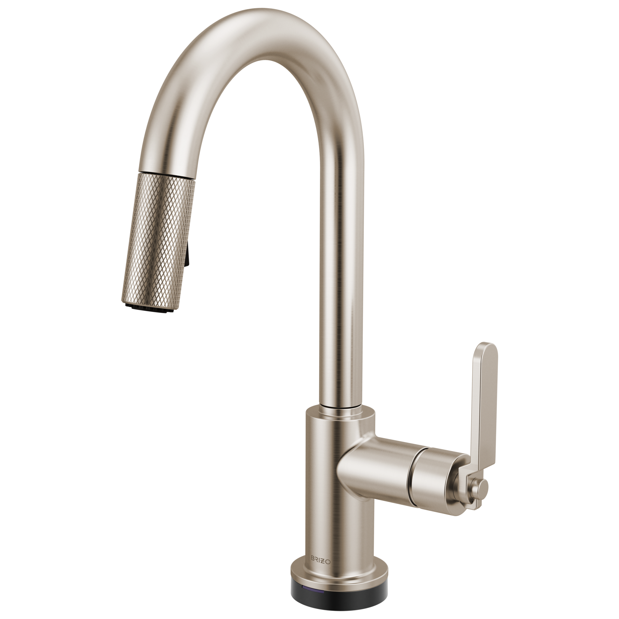 Brizo Litze Mezcladora Prep Extraíble SmartTouch® — Surtidor en Arco, Manija Industrial — Acero Inoxidable