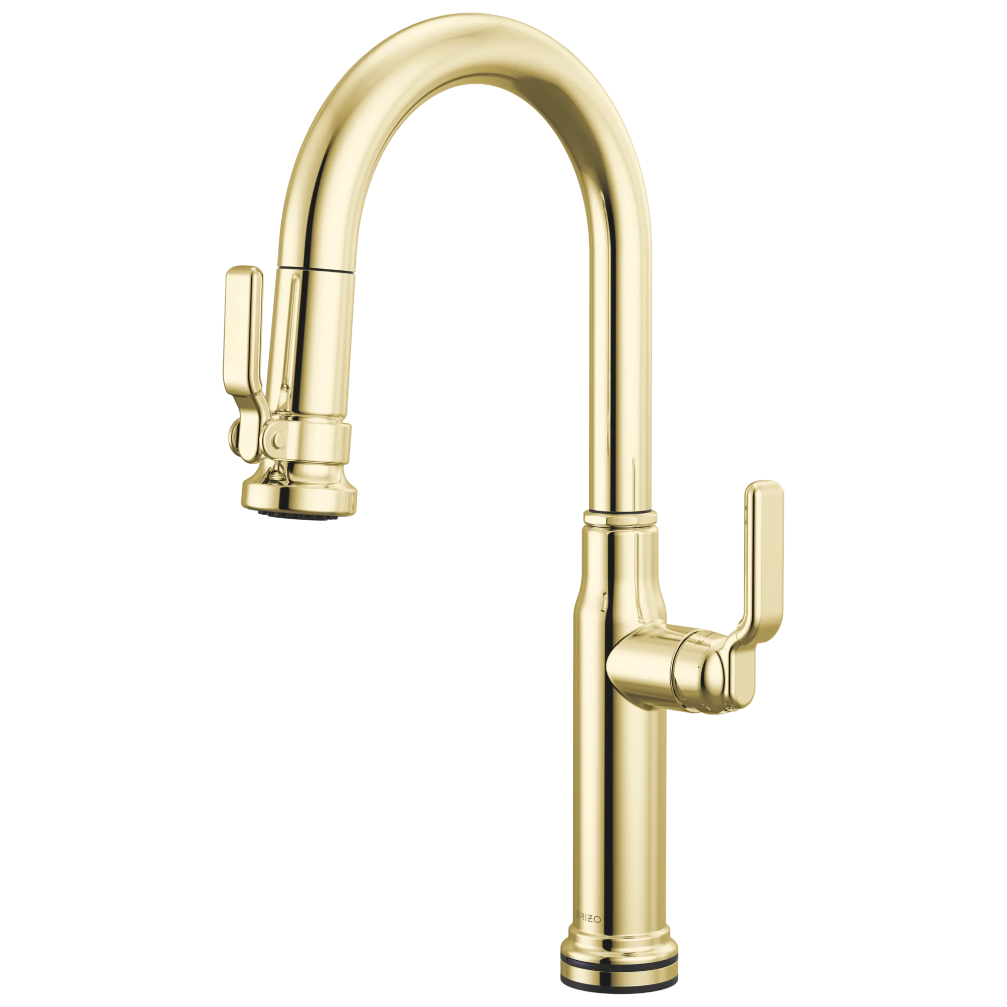 Brizo Faircroft Mezcladora Prep Extraíble SmartTouch® — Surtidor en Arco — Latón sin Laca — Manija Industrial