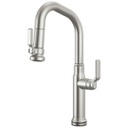 Brizo Faircroft Mezcladora Prep Extraíble SmartTouch® — Surtidor en Ángulo — Acero Inoxidable — Manija Industrial