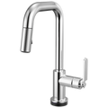 Brizo Litze Mezcladora Prep Extraíble SmartTouch® — Surtidor Cuadrado, Manija Industrial — Cromo