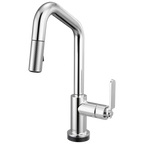 Brizo Litze Mezcladora Prep Extraíble SmartTouch® — Surtidor en Ángulo, Manija Industrial — Cromo
