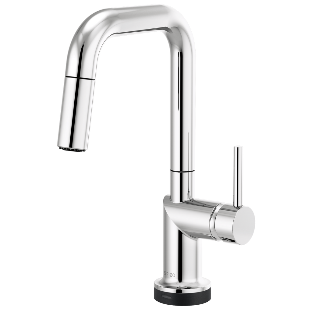 Brizo Odin Mezcladora Prep Extraíble SmartTouch® — Surtidor Cuadrado — Cromo — Manija Metálica