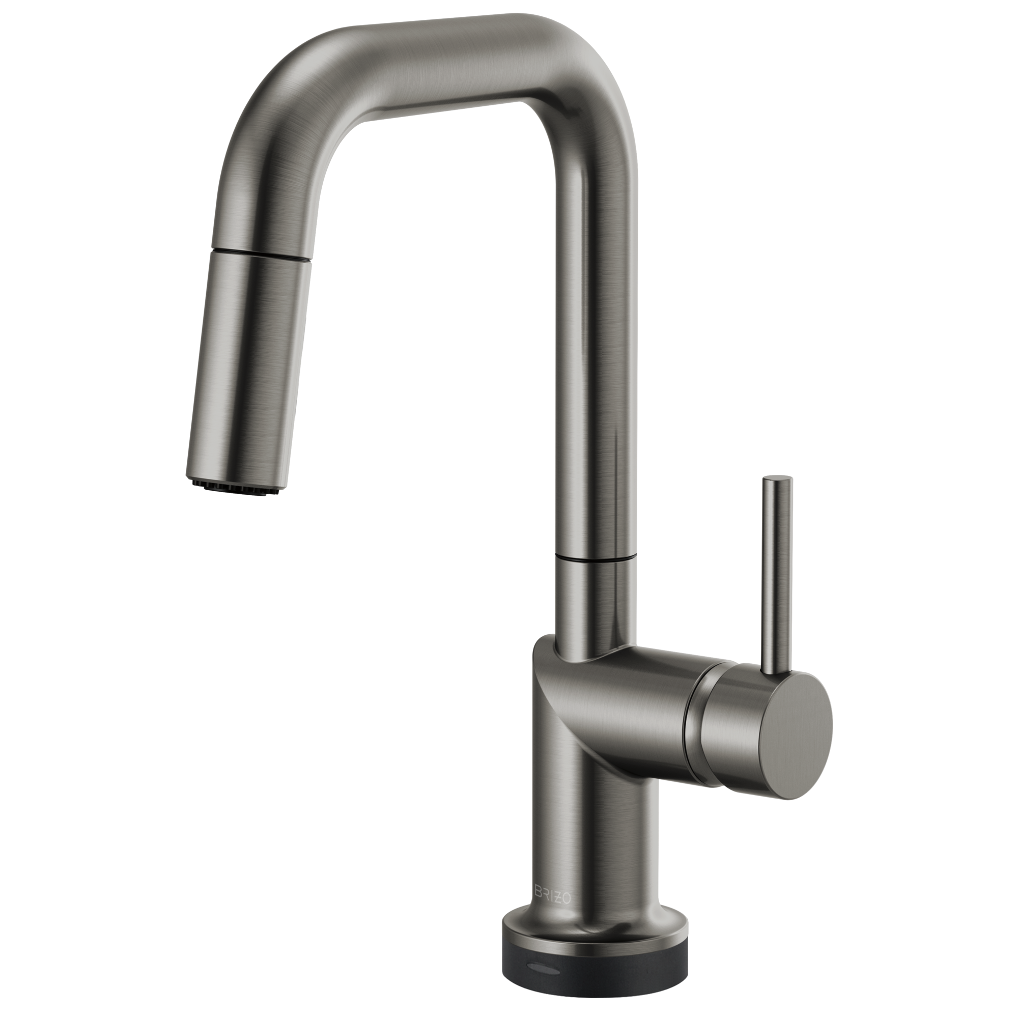 Brizo Odin Mezcladora Prep Extraíble SmartTouch® — Surtidor Cuadrado — Acero Luxe — Manija Metálica