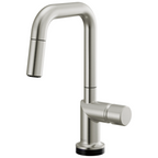 Brizo Odin Mezcladora Prep Extraíble SmartTouch® — Surtidor Cuadrado — Acero Inoxidable — Perilla Metálica