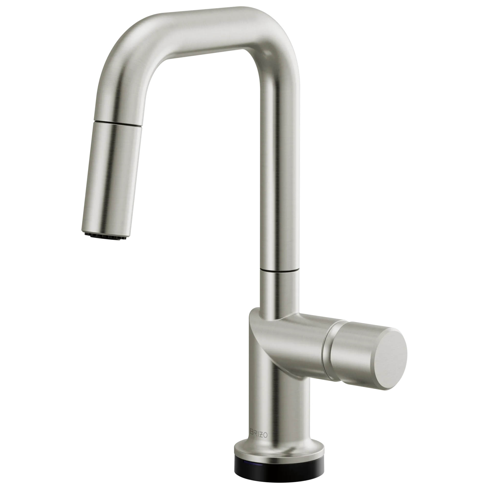 Brizo Odin Mezcladora Prep Extraíble SmartTouch® — Surtidor Cuadrado — Acero Inoxidable — Perilla Metálica
