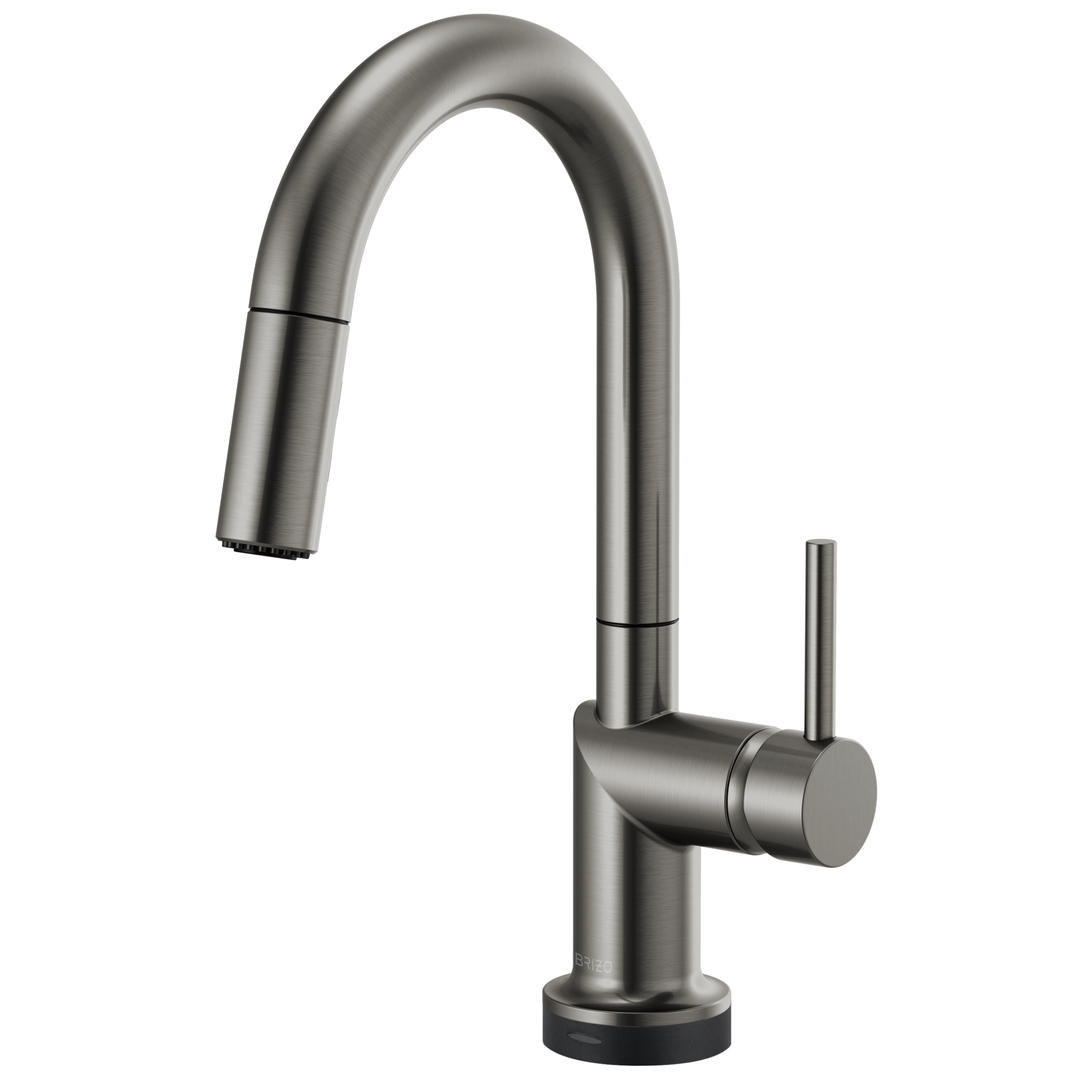 Brizo Odin Mezcladora Prep Extraíble SmartTouch® — Surtidor en Arco — Acero Luxe — Manija Metálica