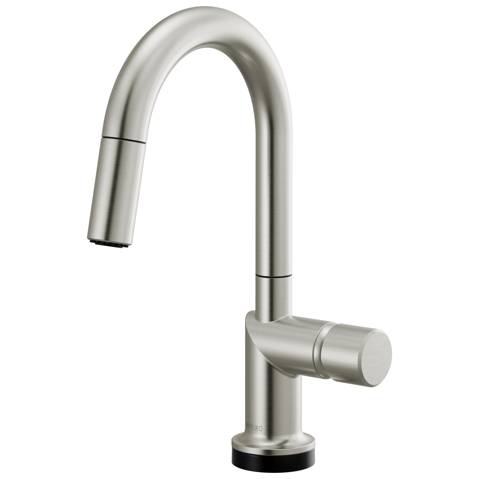 Brizo Odin Mezcladora Prep Extraíble SmartTouch® — Surtidor en Arco — Acero Inoxidable — Perilla Metálica