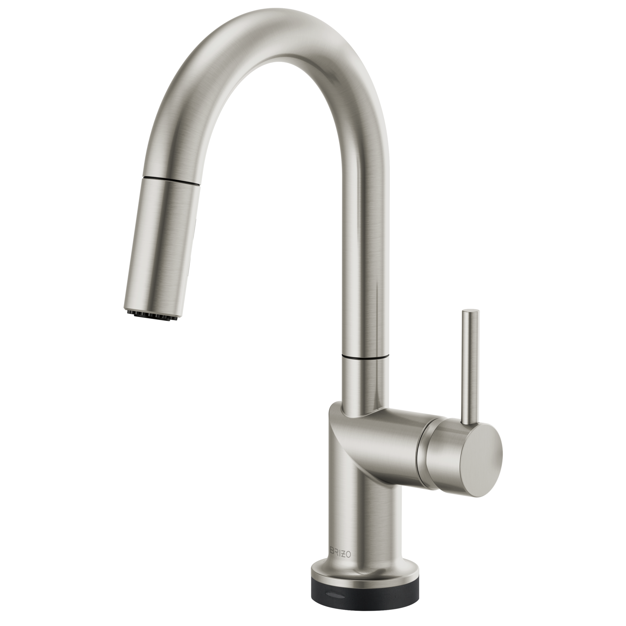 Brizo Odin Mezcladora Prep Extraíble SmartTouch® — Surtidor en Arco — Acero Inoxidable — Manija Metálica