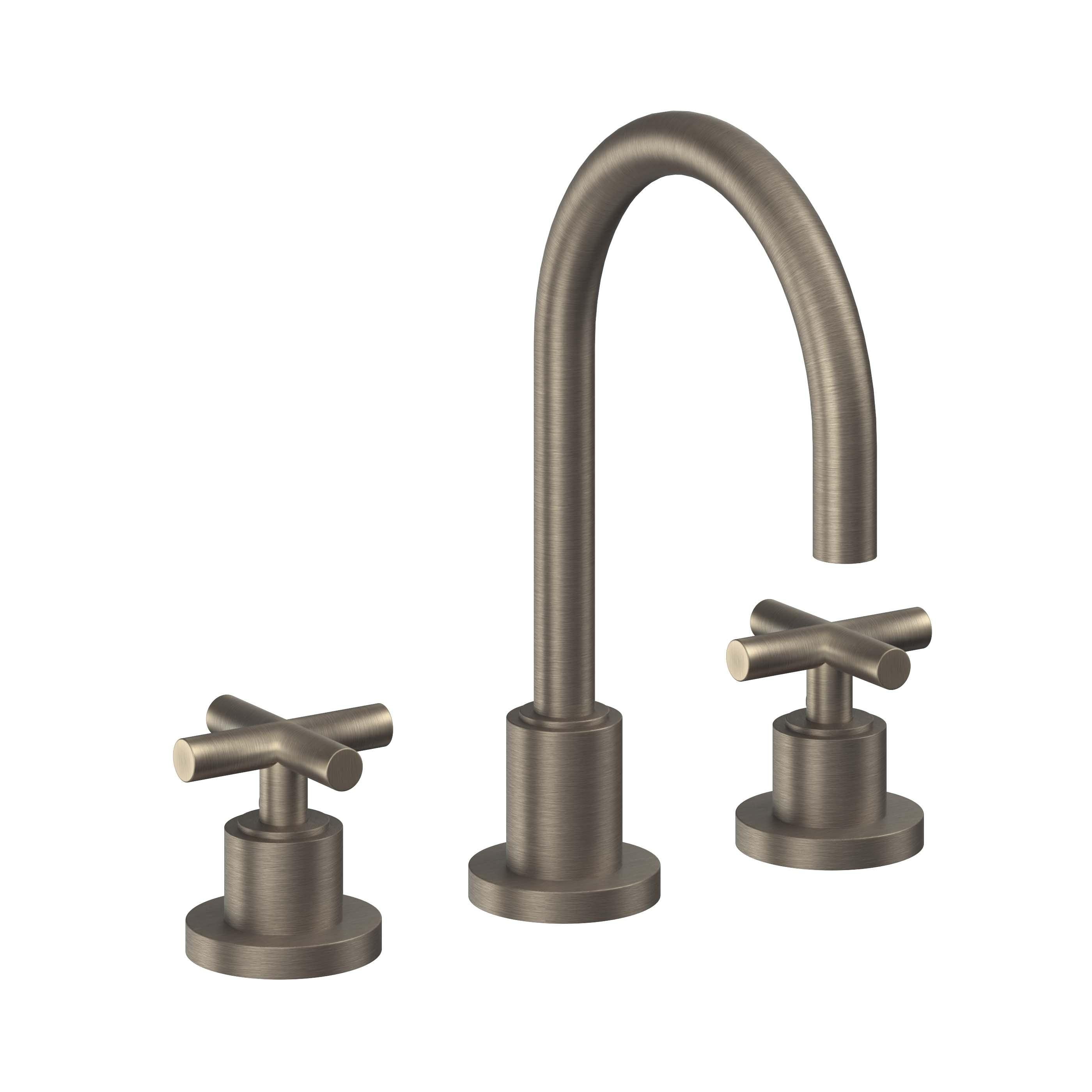 California Faucets Tiburon Grifo de Lavabo Widespread de 8" - Manija de Cruz