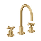 California Faucets Tiburon Grifo de Lavabo Widespread de 8" - Manija de Cruz