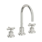 California Faucets Tiburon Grifo de Lavabo Widespread de 8" - Manija de Cruz