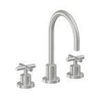 California Faucets Tiburon Grifo de Lavabo Widespread de 8" - Manija de Cruz