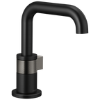 Brizo Litze Monomando para Lavabo — Negro Mate / Acero Luxe