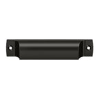 Deltana Jaladera Tipo Concha Rectangular 4" — Bronce Aceitado
